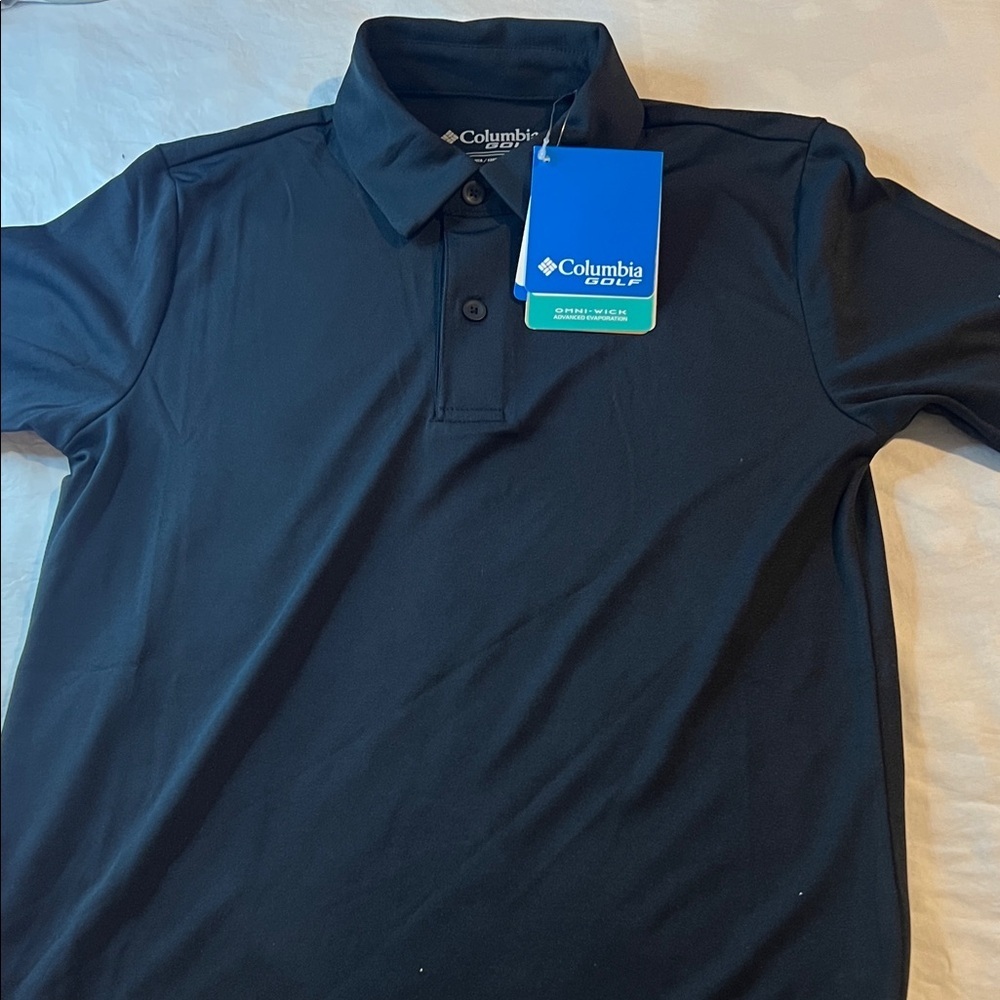 Columbia Kids' Black Polo Shirt